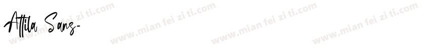Attila Sans字体转换